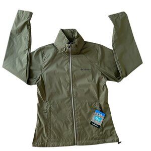 Columbia Women's Switchback III • Waterproof Jacket Packable Hood Green XS New